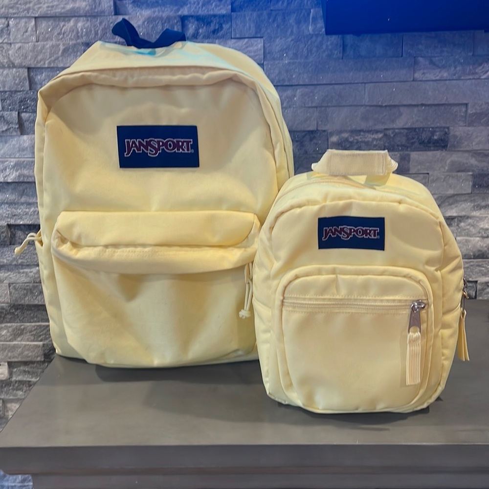 Jansport schoolbag with lunchbox